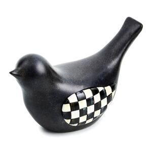 NEW Mackenzie-Childs Courtly Check Birdy Hide-A-Key